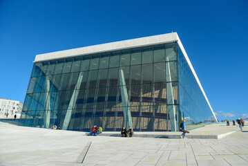 オスロの美しいオペラハウス