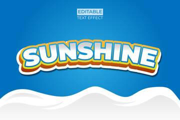 sunshine text style effect