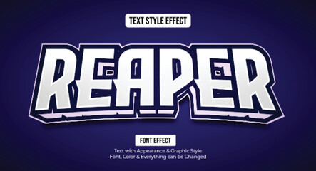 Gaming esport style text effect, Editable text effect