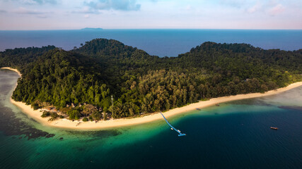 Tropical island in Andaman Sea Southern Thailand