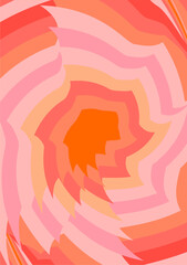 The background image is in pink tones, using shapes to arrange. Composition with gradation used for graphics