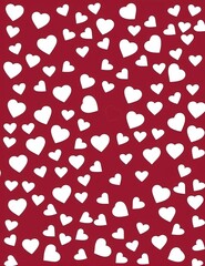 valentine's day background with hearts. vector illustration