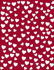 valentine's day background with hearts. vector illustration