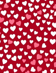 valentine's day background with hearts. vector illustration