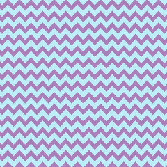 Purple waves zig zag seamless background texture. Popular zigzag chevron pattern on light blue background