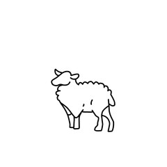 Farm animals flat design