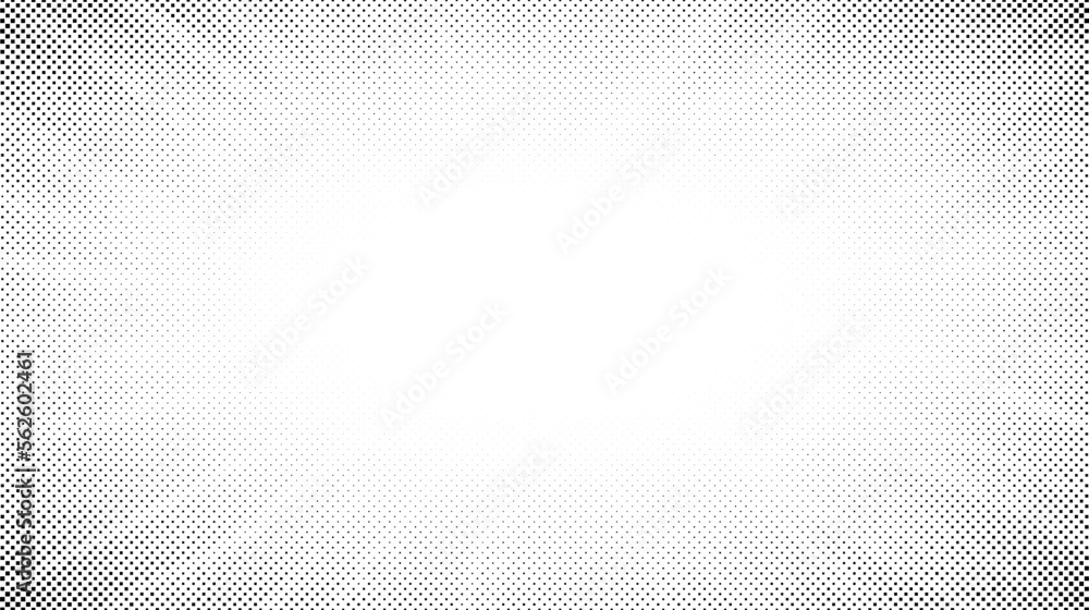 Poster halftone radial texture. light comic style grain background. pop art faded textured frame. grunge sp