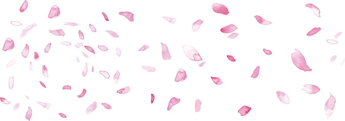 水彩画。水彩タッチの桜背景。春の桜ベクターイラスト。桜の花びらの和風背景。
Watercolor painting. Cherry blossom background with watercolor touch. Spring cherry blossom vector illustration. Japanese style frame background of cherry blossom