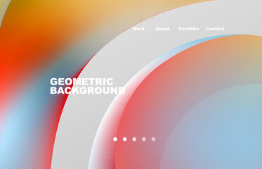 Abstract liquid background for your landing page design. Web page for website or mobile app wallpaper