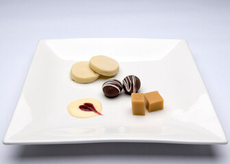 Petit Fours. Small sweets or candies.