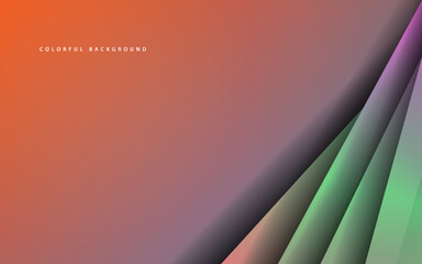 Overlap layer papercut gradient color background