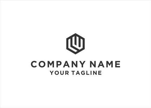 initial Letter WL Logo Design Vector