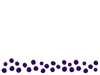 かわいいブルーベリー／手描きイラスト素材