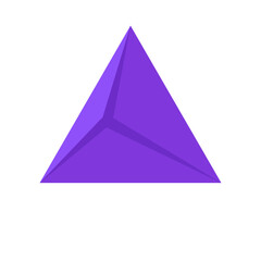 Purple Flat Origami Shape 6