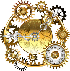 Steampunk clock