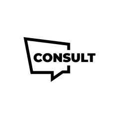 consulting logo corporation, Chat app logo