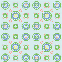 abstract cute geometric shape semless pattern 