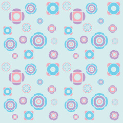 abstract cute geometric shape semless pattern 