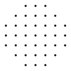Minimalist Dotted Shape