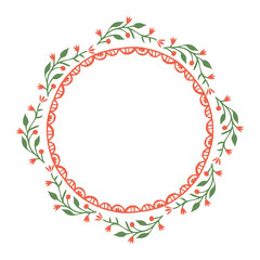 Decorative floral frame