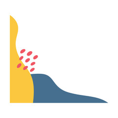 Colorful Blob Corner