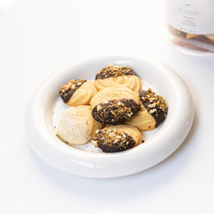 Close up of ginger snaps cookies,cookies