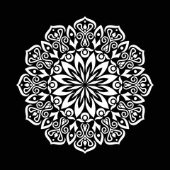 Mandala Pattern Stencil doodles sketch vector