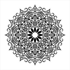 Mandala Pattern Stencil doodles sketch vector