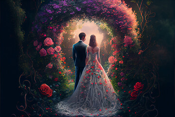wedding in garden