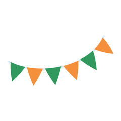 Irish flag on clover leaf background For St. Patrick's Day Party Decorations