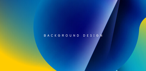 Colorful circle abstract background. Template for wallpaper, banner, presentation, background