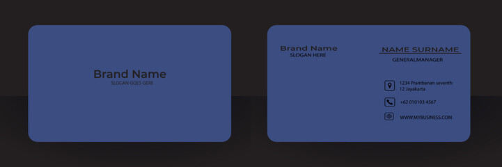 Simple creative business card and name card,horizontal simple clean template vector design. Abstract colorful bright color professional and designer busines.