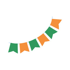 Irish flag on clover leaf background For St. Patrick's Day Party Decorations