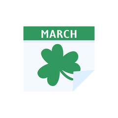 Irish flag on clover leaf background For St. Patrick's Day Party Decorations