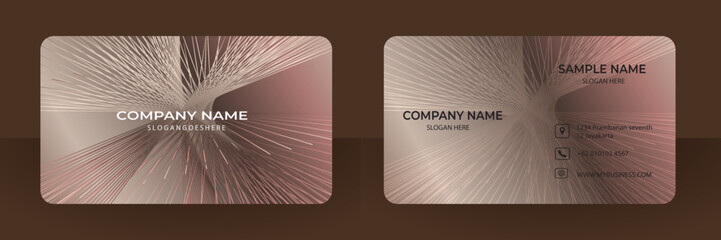 Modern and creative modern name card and business card.