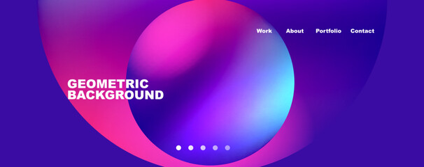 Trendy simple circle gradient abstract background. Vector Illustration For Wallpaper, Banner, Background, Card, Book Illustration, landing page