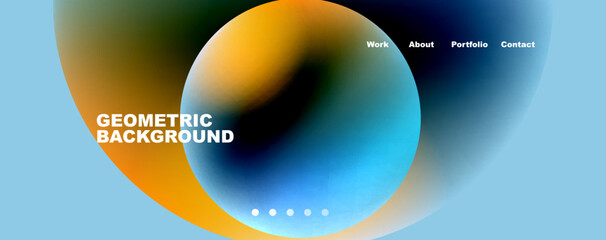 Trendy simple circle gradient abstract background. Vector Illustration For Wallpaper, Banner, Background, Card, Book Illustration, landing page