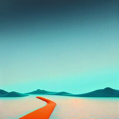 landscape with sea