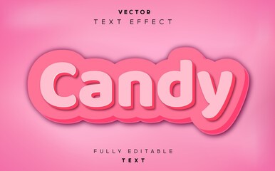 candy 3d editable text effect
