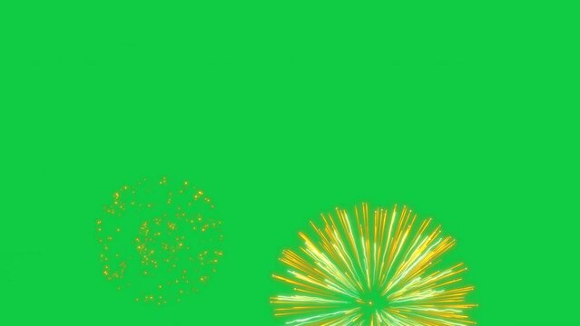 explosive firework green screen background