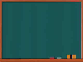 余白のある黒板の背景イラスト