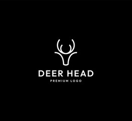 Deer Head Logo Design Template for your business