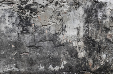 Aged cracked plaster wall surface with heavy grunge texture