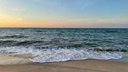 sunset on the beach