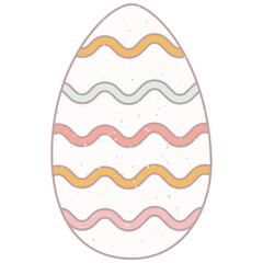 Vintage grunge Easter Egg