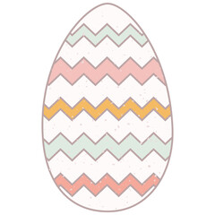 Vintage grunge Easter Egg