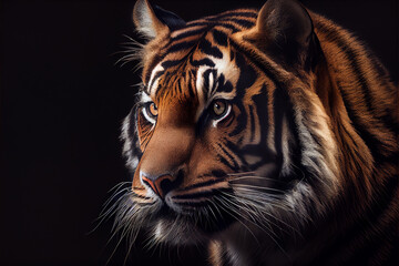 Fototapeta premium Portrait of a Tiger. generative ai