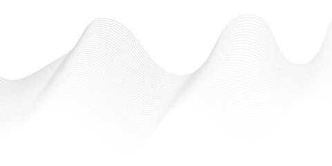 Abstract white paper wave background and abstract gradiant and white wave curve lines banner background design. Vector illustration. Modern template abstract design flowing particles wave backdground.