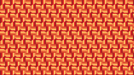 Red Chinese pattern background, hexagon pattern, Chinese seamless pattern