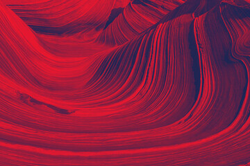 red background